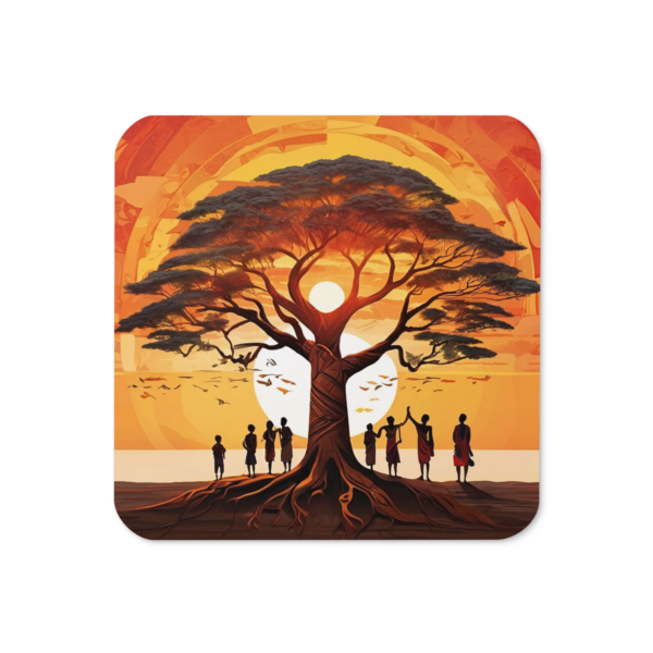 African Landscape - Golden Heritage Coaster