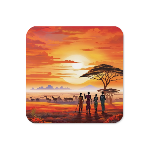 African Landscape - 4 Sisters Coaster