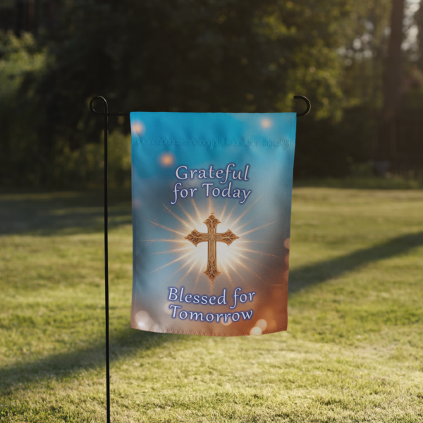 Grateful and Blessed Garden Flag