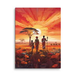 "Beautiful Garden" - African Heritage Canvas Print