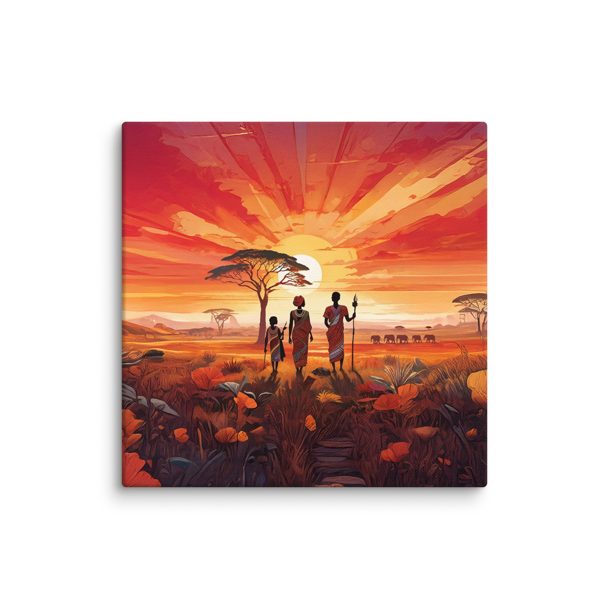 "Beautiful Garden" - African Heritage Canvas Print - Image 8