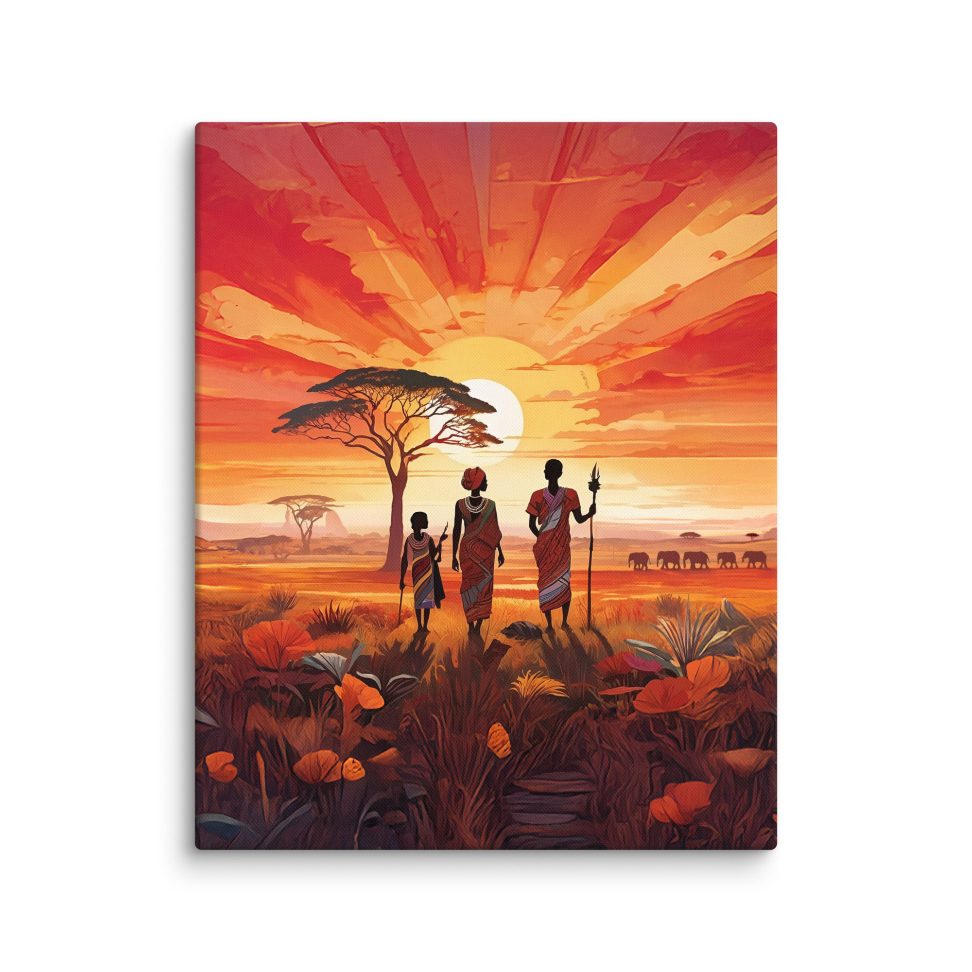 "Beautiful Garden" - African Heritage Canvas Print - Image 44