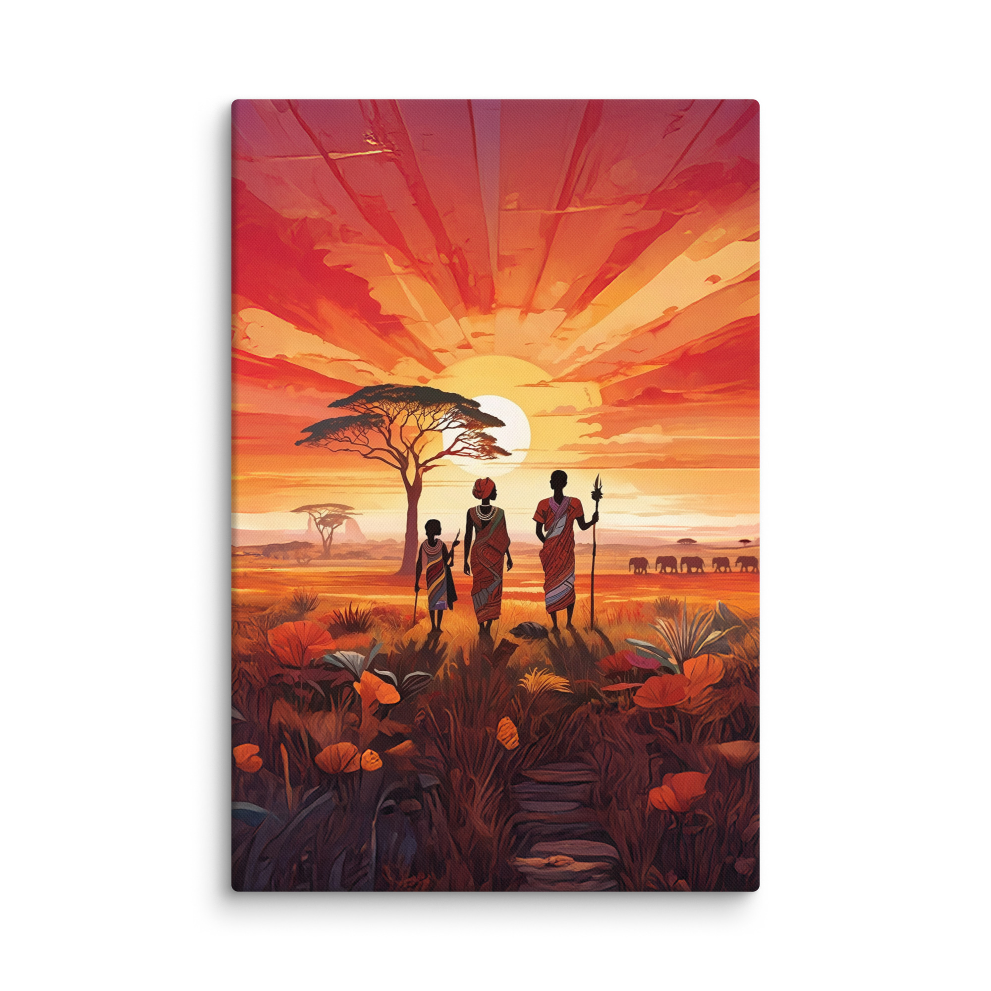 "Beautiful Garden" - African Heritage Canvas Print - Image 9