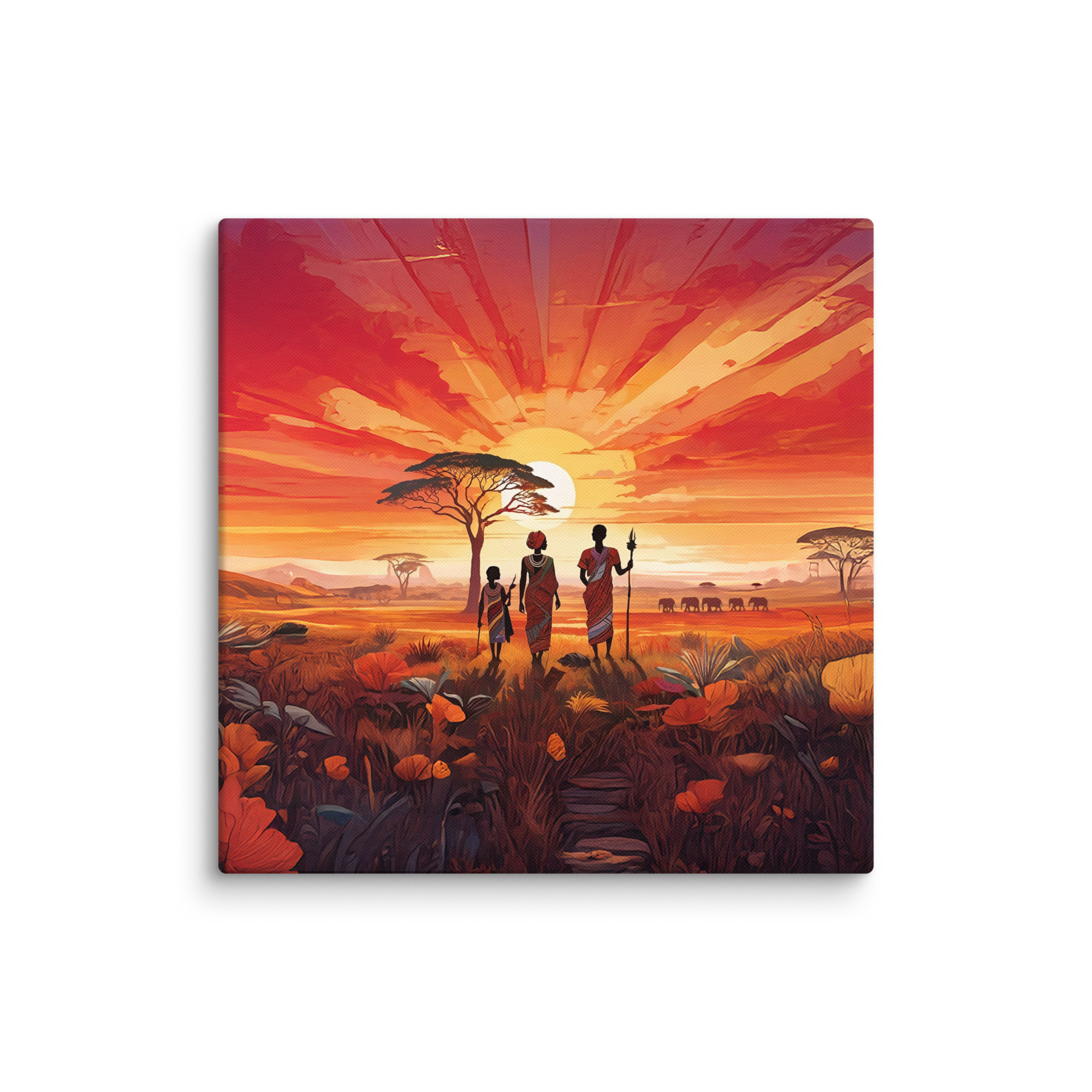 "Beautiful Garden" - African Heritage Canvas Print - Image 14