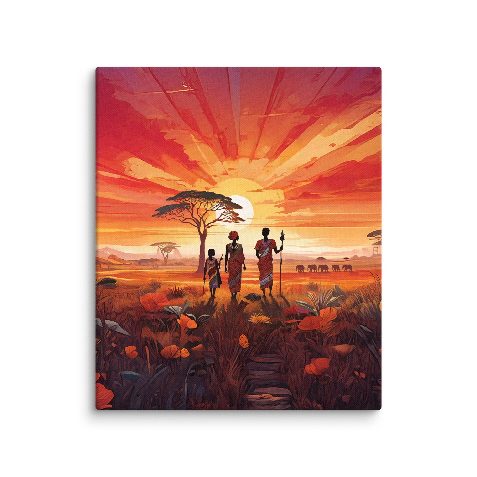 "Beautiful Garden" - African Heritage Canvas Print - Image 15