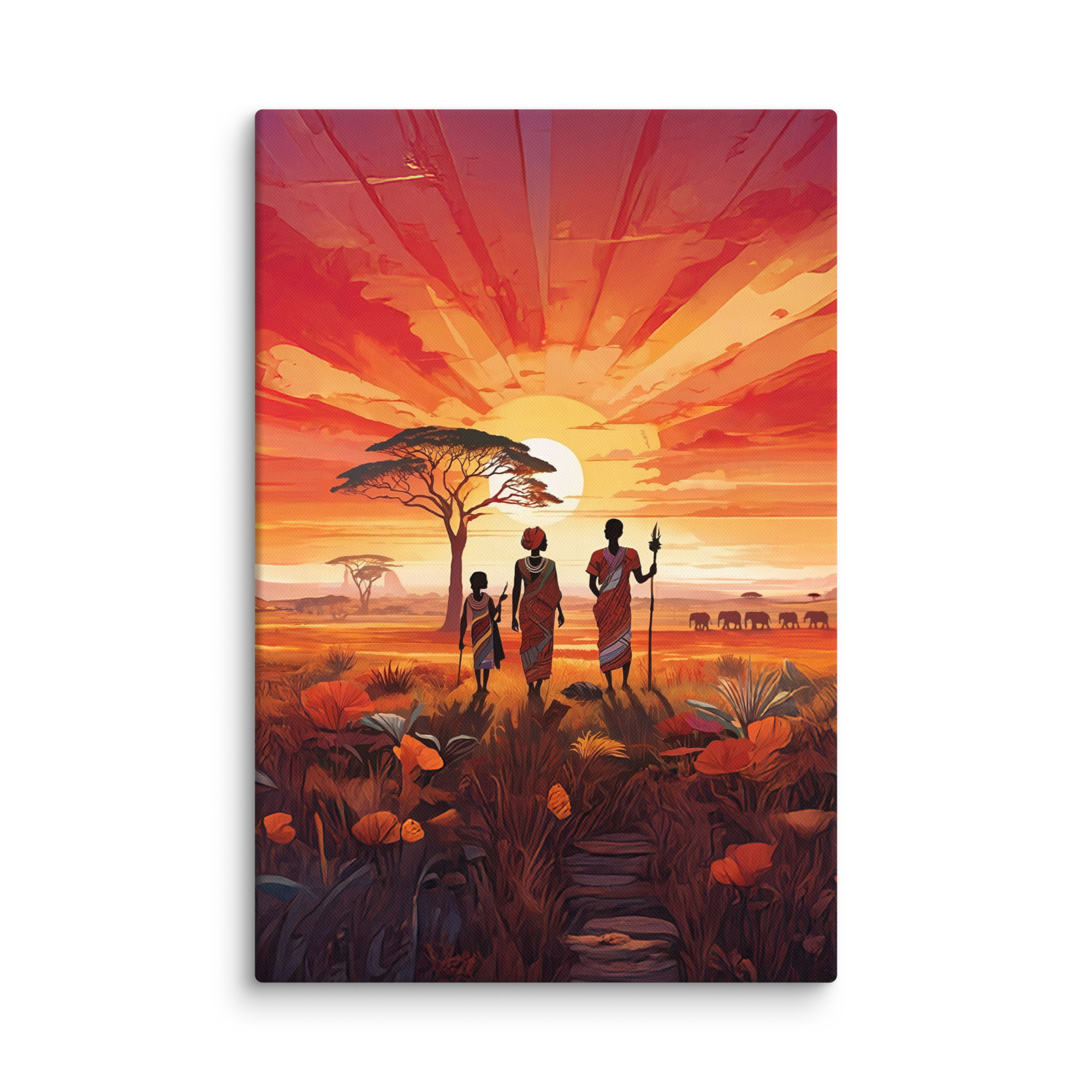 "Beautiful Garden" - African Heritage Canvas Print - Image 17