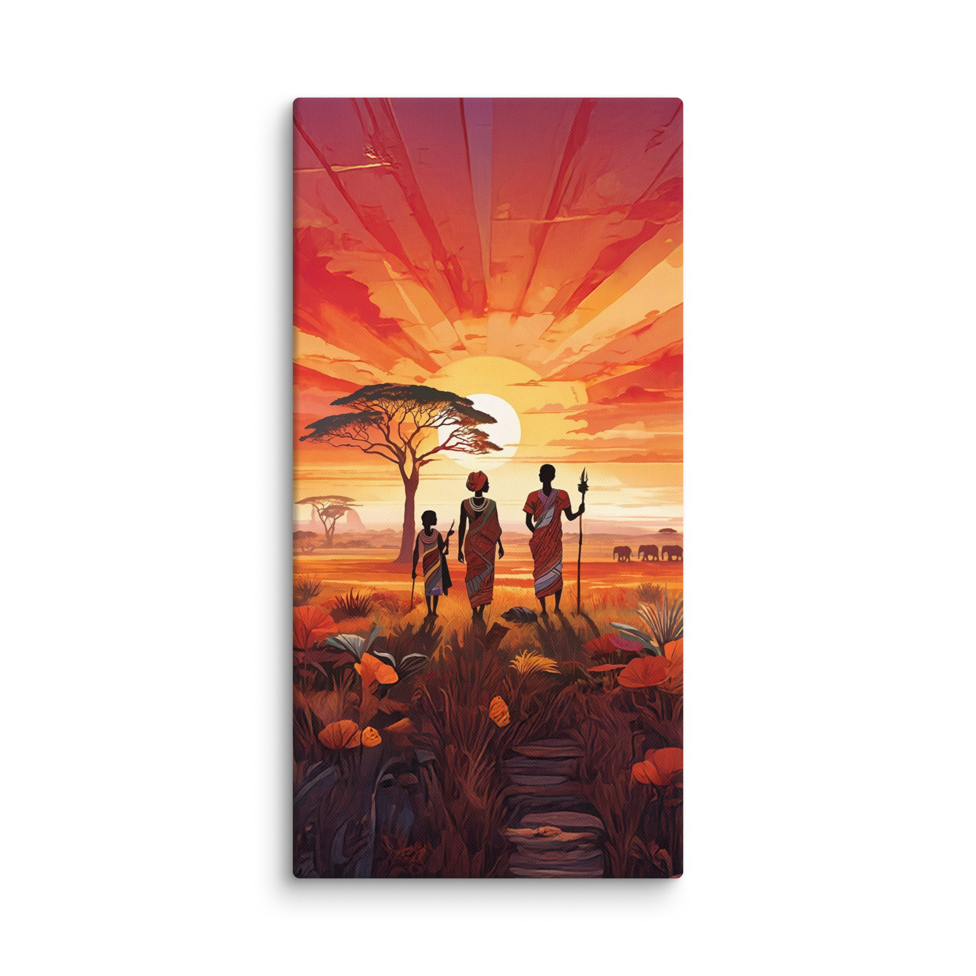 "Beautiful Garden" - African Heritage Canvas Print - Image 18