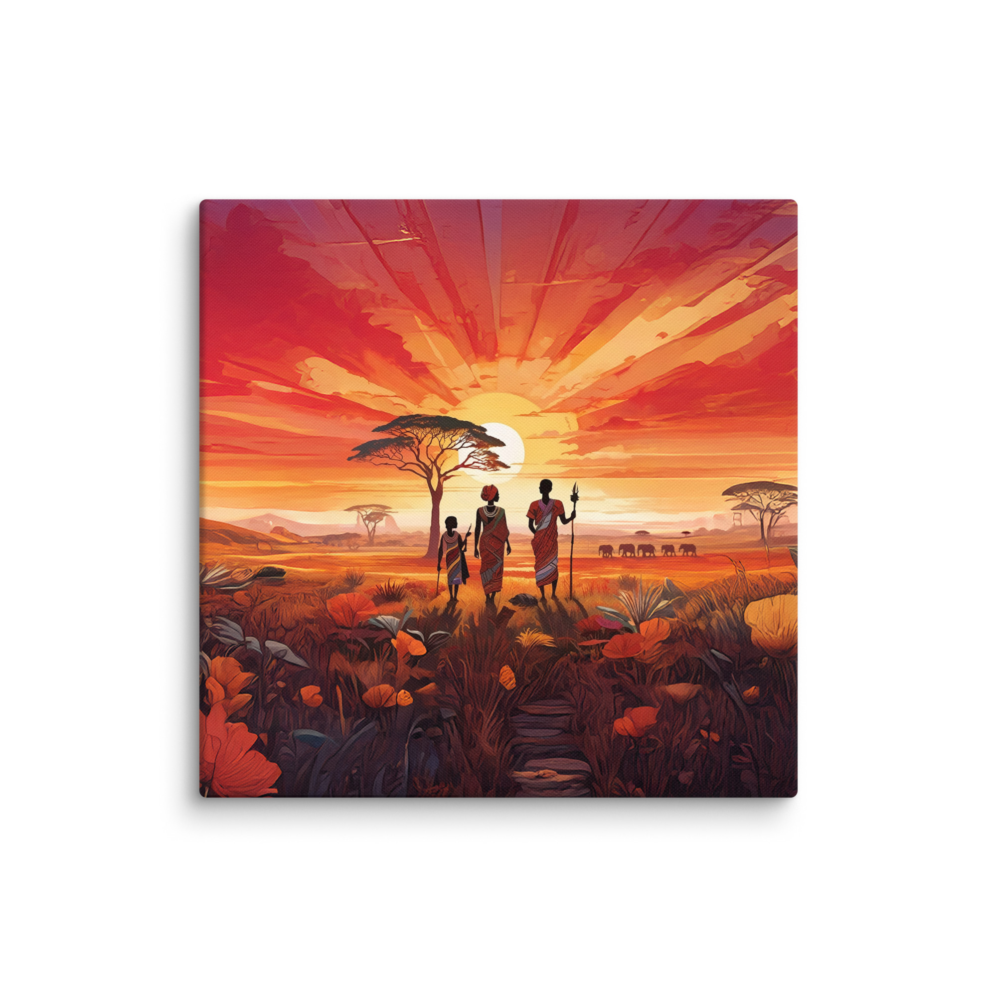 "Beautiful Garden" - African Heritage Canvas Print - Image 20