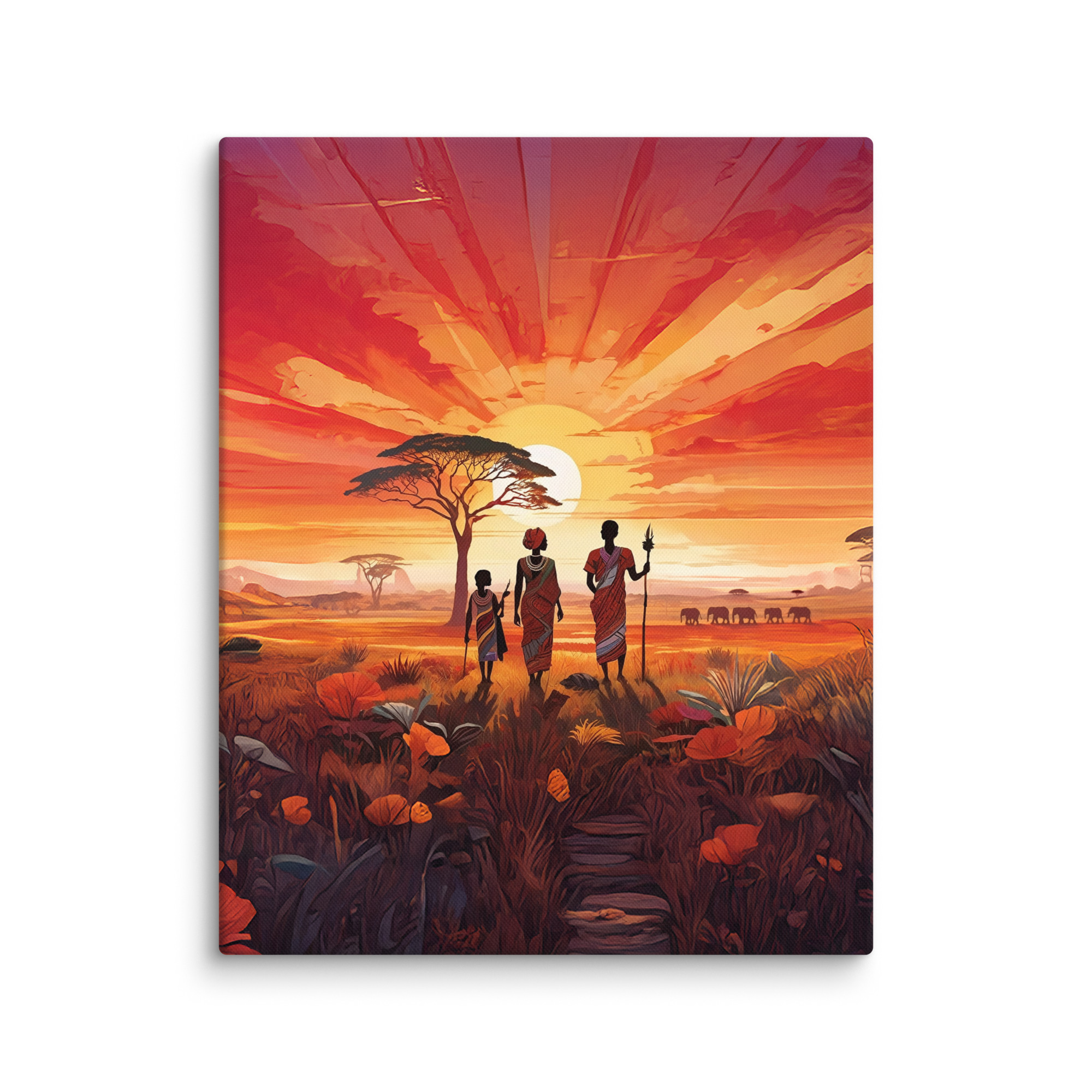 "Beautiful Garden" - African Heritage Canvas Print - Image 21