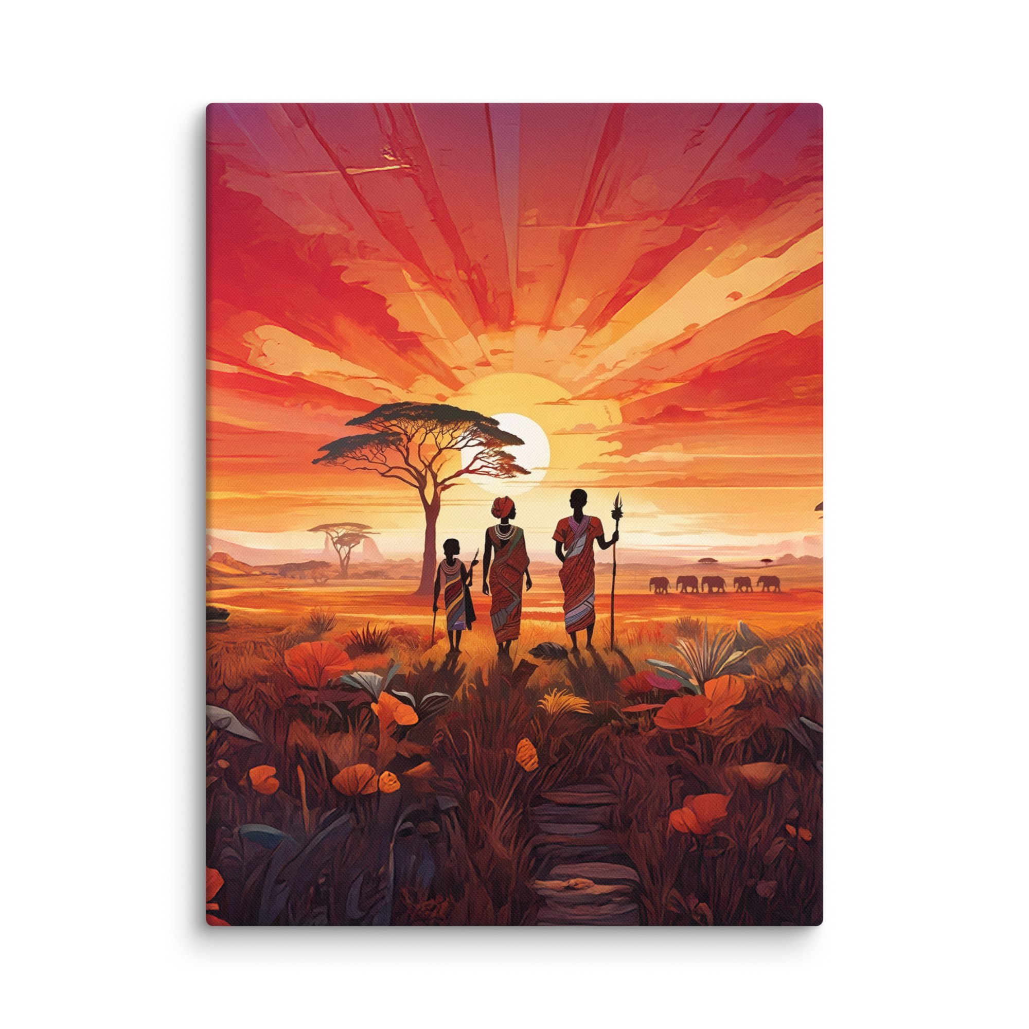 "Beautiful Garden" - African Heritage Canvas Print - Image 22