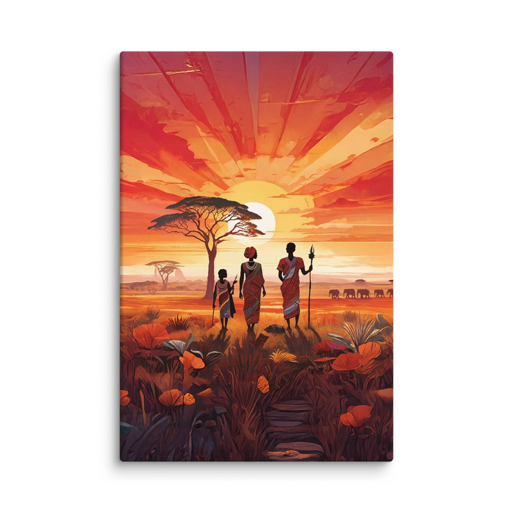 "Beautiful Garden" - African Heritage Canvas Print - Image 46