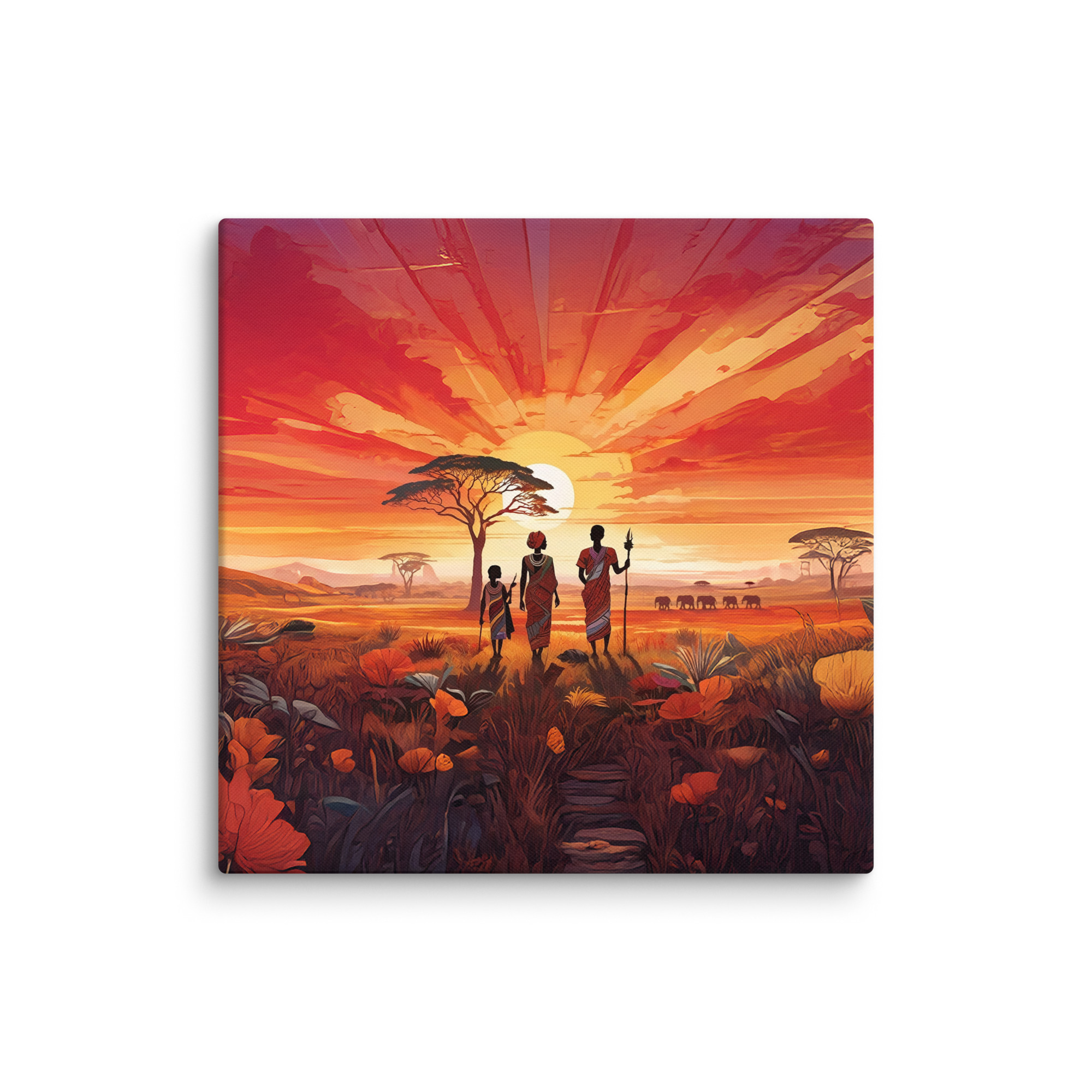 "Beautiful Garden" - African Heritage Canvas Print - Image 24