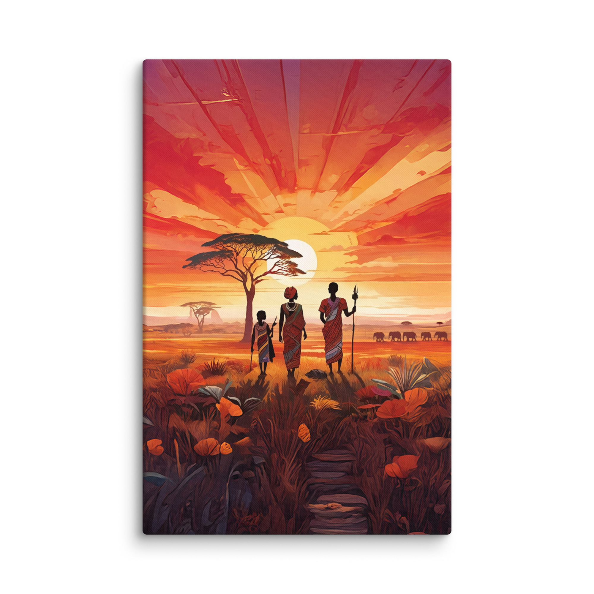 "Beautiful Garden" - African Heritage Canvas Print - Image 25