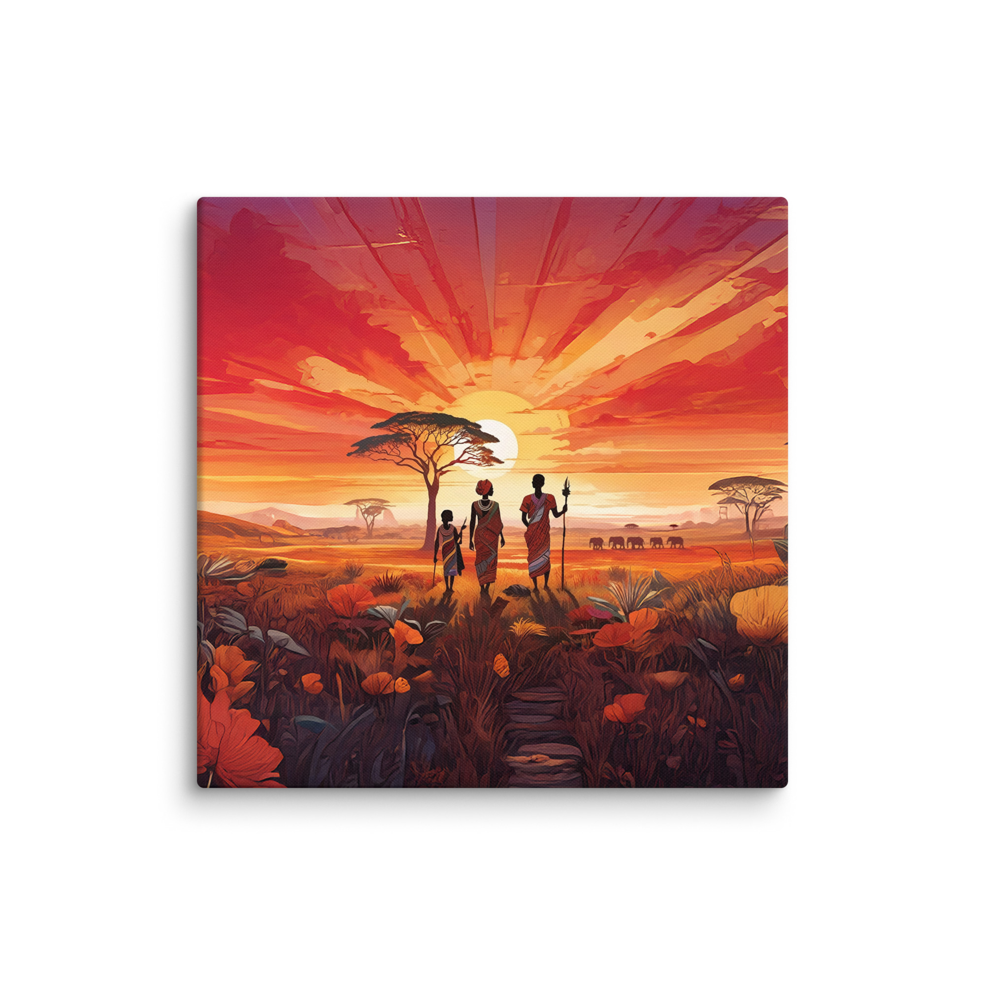 "Beautiful Garden" - African Heritage Canvas Print - Image 28