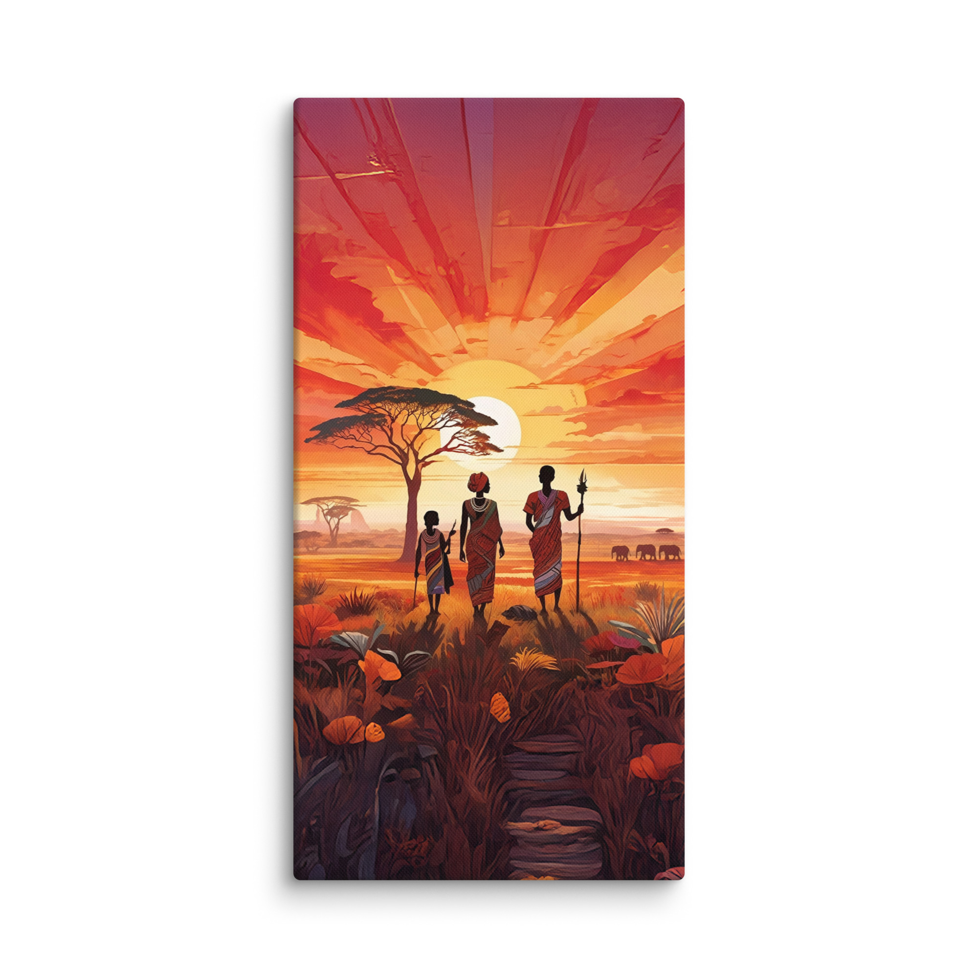 "Beautiful Garden" - African Heritage Canvas Print - Image 30