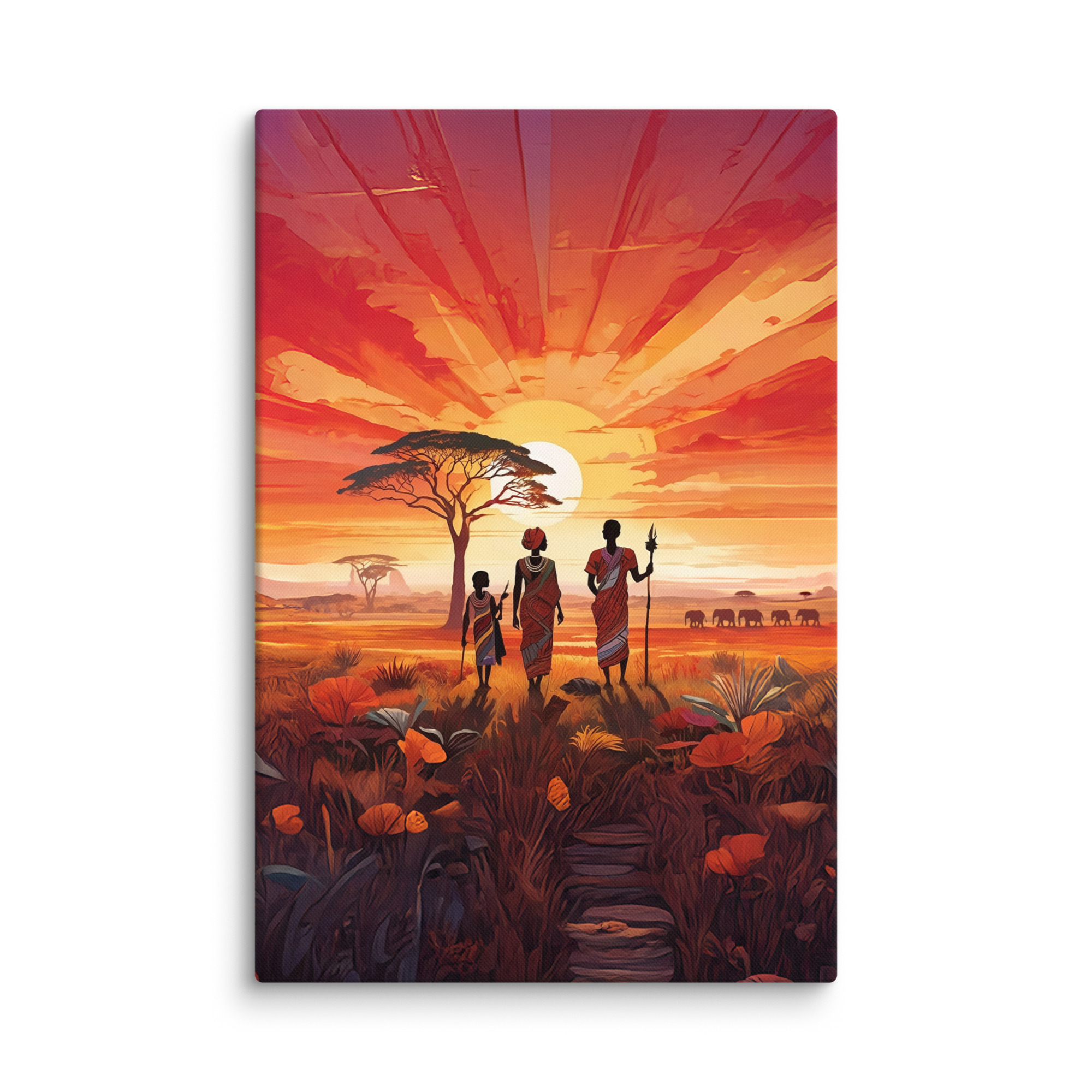 "Beautiful Garden" - African Heritage Canvas Print - Image 32