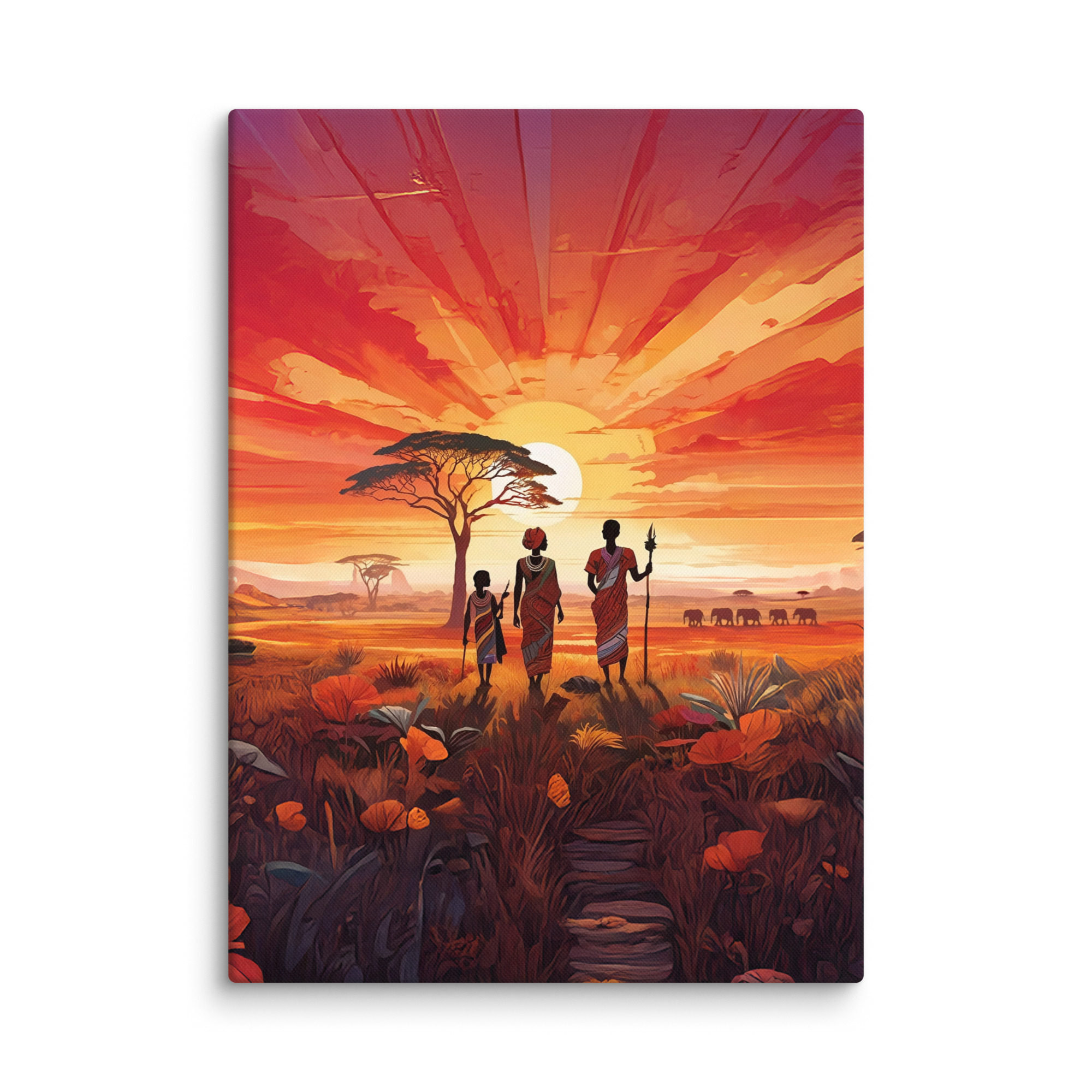 "Beautiful Garden" - African Heritage Canvas Print - Image 35