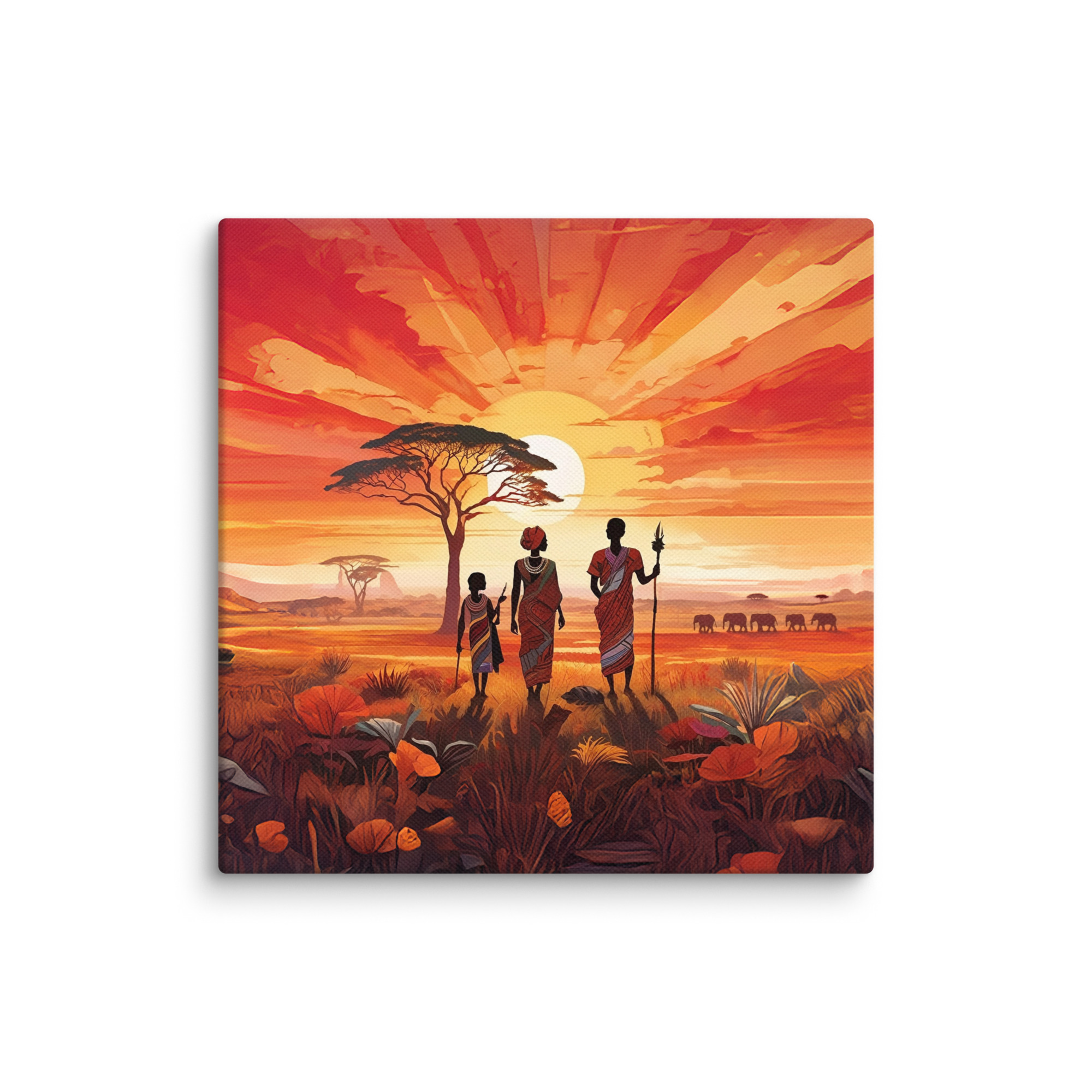 "Beautiful Garden" - African Heritage Canvas Print - Image 37