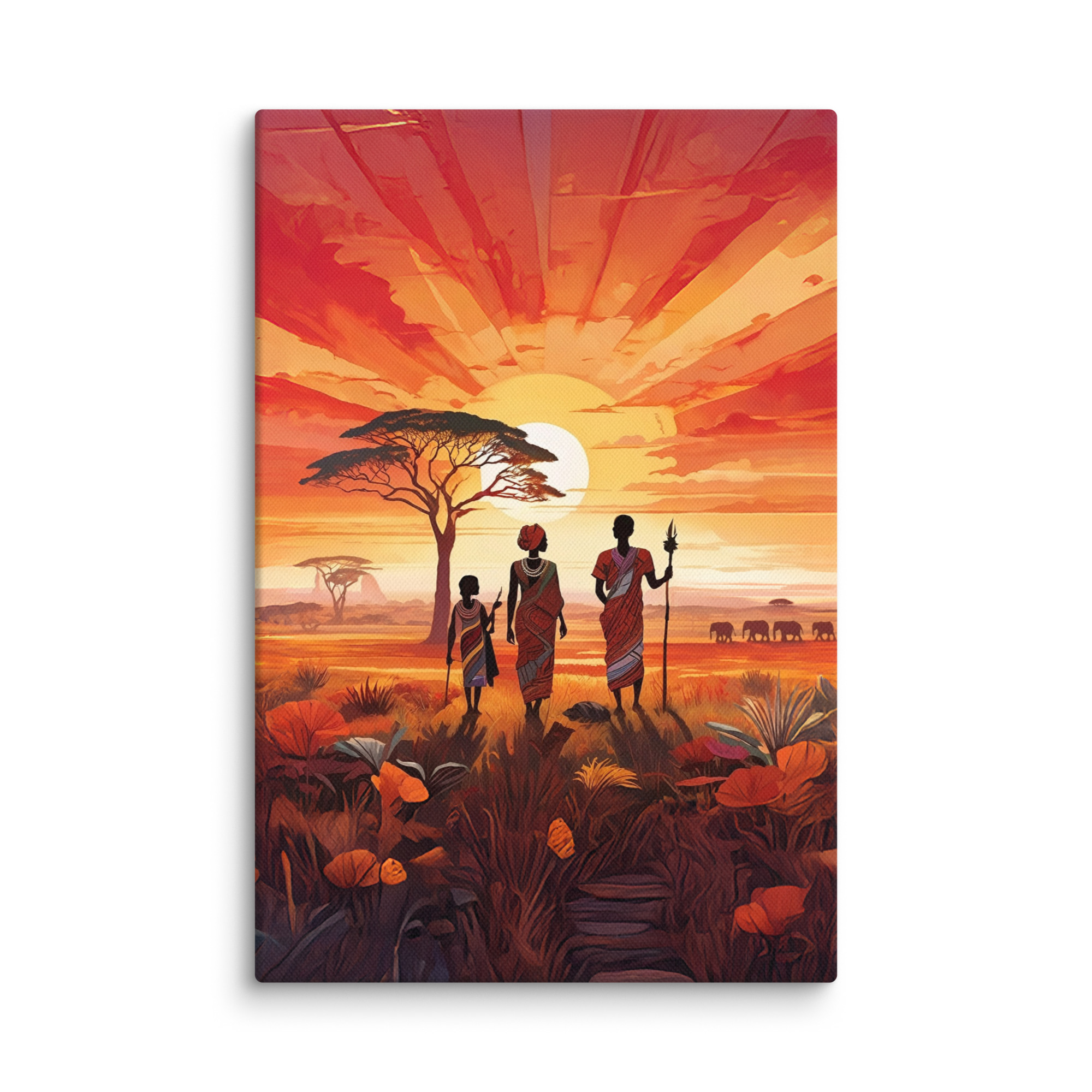 "Beautiful Garden" - African Heritage Canvas Print - Image 39