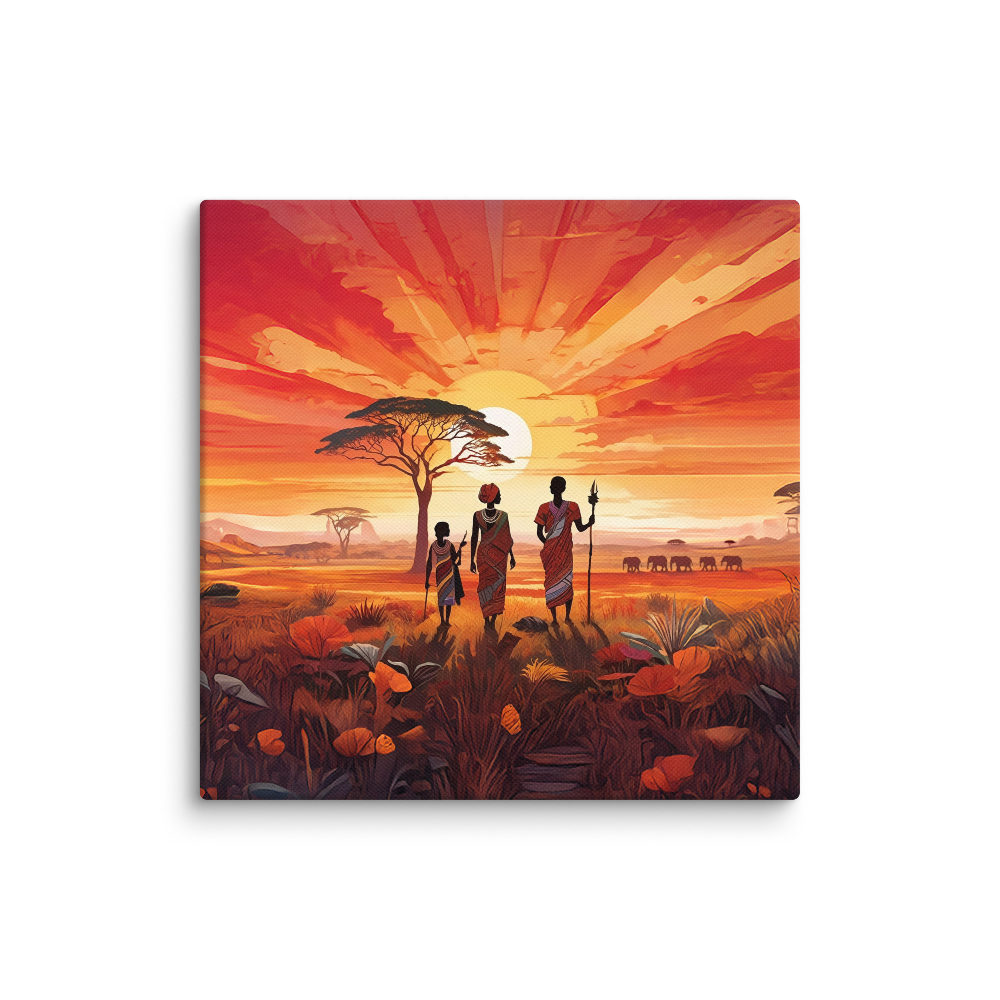 "Beautiful Garden" - African Heritage Canvas Print - Image 40