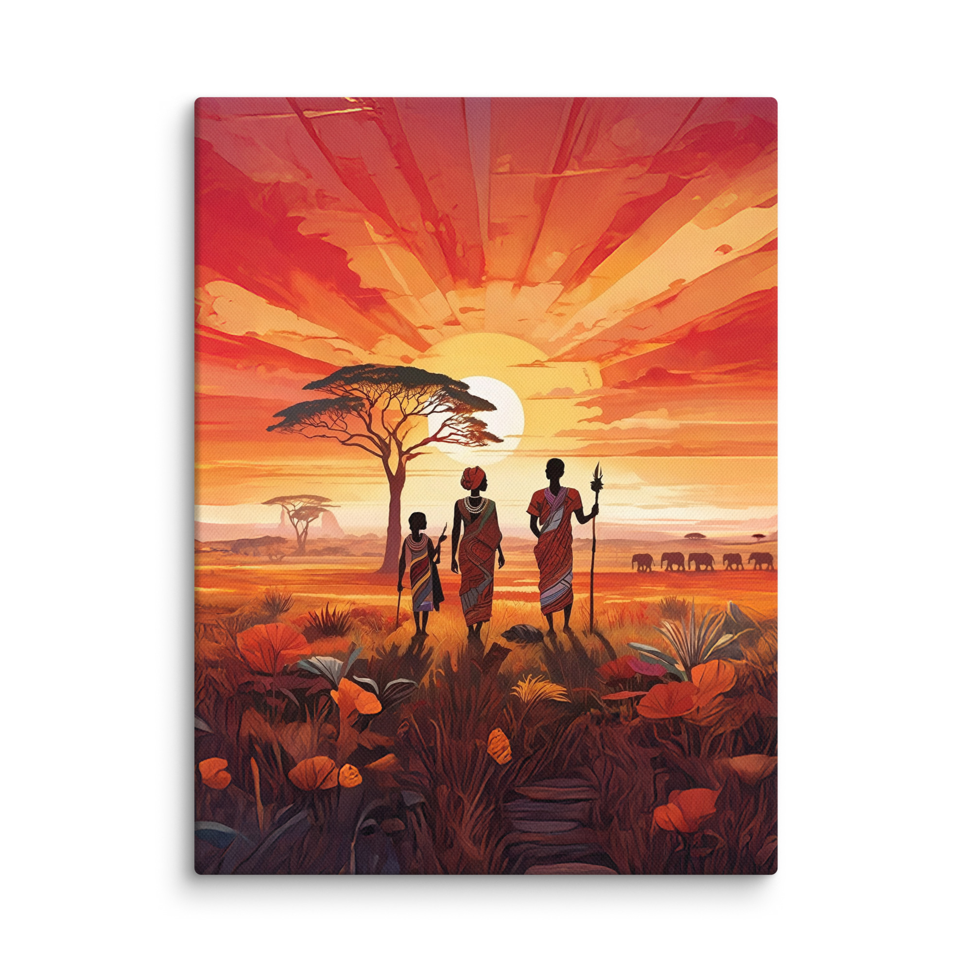 "Beautiful Garden" - African Heritage Canvas Print - Image 41